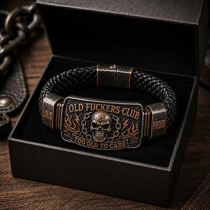 🔥Last Day 50% OFF 💀 OLD FUCKERS CLUB Skull Bracelet