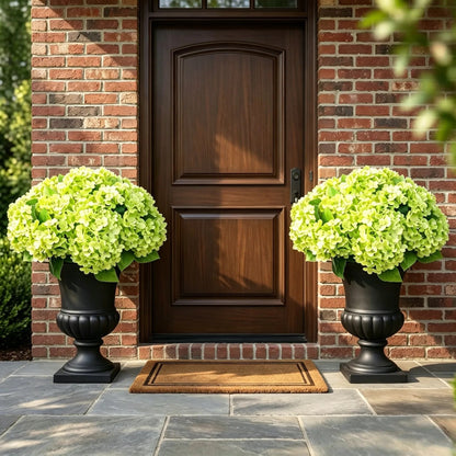 🌼Artificial Hydrangea Flowers for Outdoors – Low-Maintenance Faux Flower Bouquet for Porch, Patio & Garden Decor💐🌸